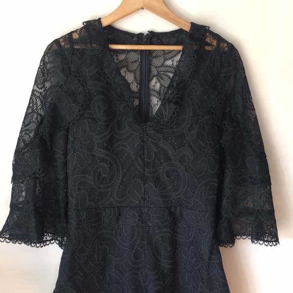 ALEXIS | Black Venice Lace Romper Playsuit - Picture 7 of 10